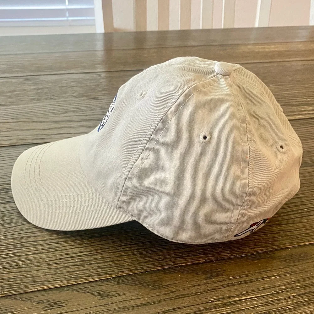 Vintage Alabama Dad Hat Gulf Shores Beach Island Outfitters Unisex Tan Blue Cap
